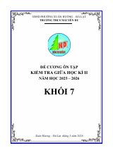 Đề cương giữa học kì 2 Toán 7 năm 2025 – 2026 trường THCS Nguyễn Du – Lâm Đồng